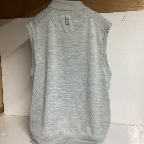PGA‎ Tour Mens Sleeveless 1/4 Zip Pullover Vest M - Gray - Picture 6 of 6